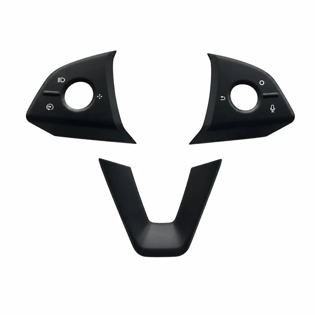 ABS Steering Wheel Button & V-Shape Trim Cover for Model Y Juniper | Sikunuo