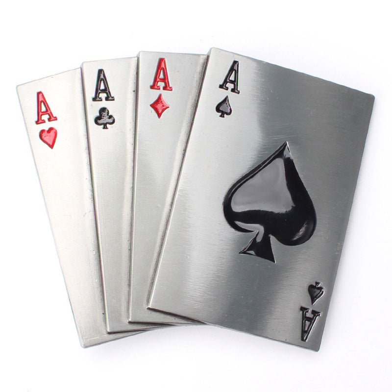Ace Card Western Belt Buckle