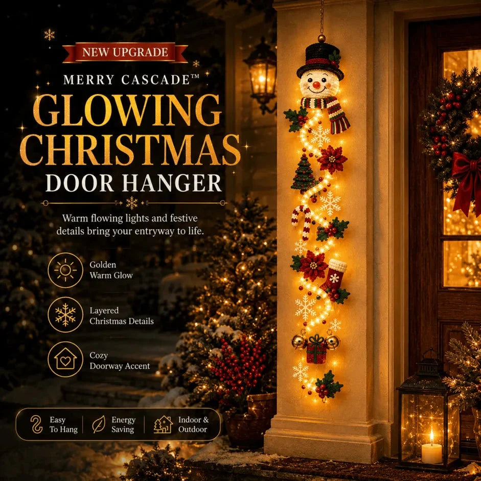 Lighted Christmas Door Hanger – 6 Designs