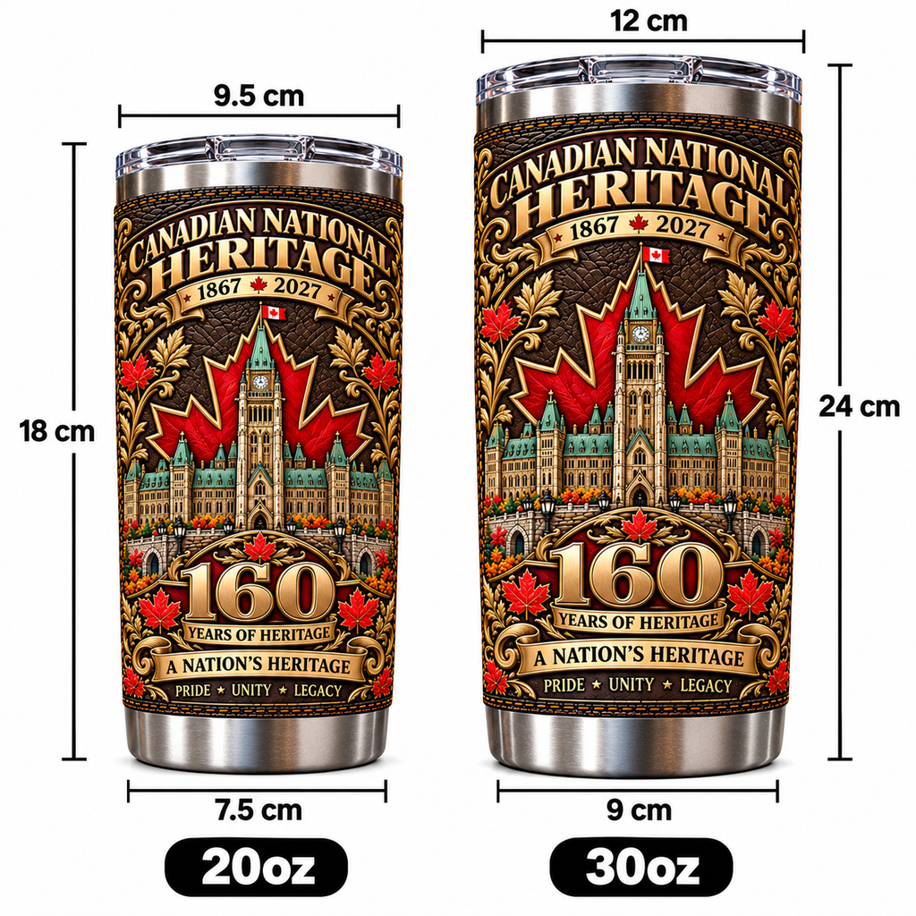 Canada 160th Anniversary National Heritage Insulated Travel Tumbler