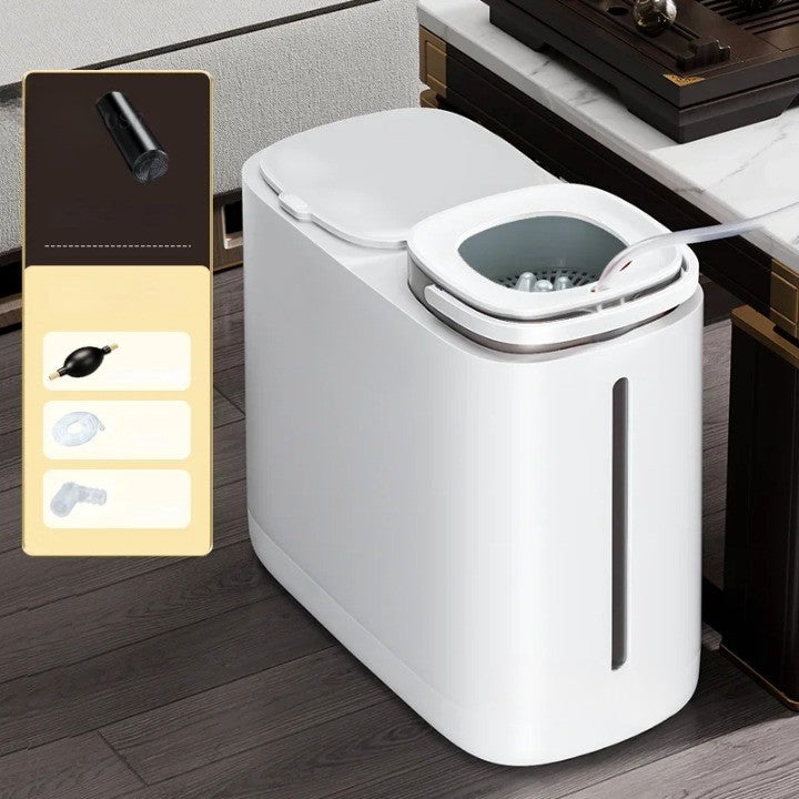 Sikunuo | Dual Compartment Dry Wet Section Efficient Modern Home Trash Can