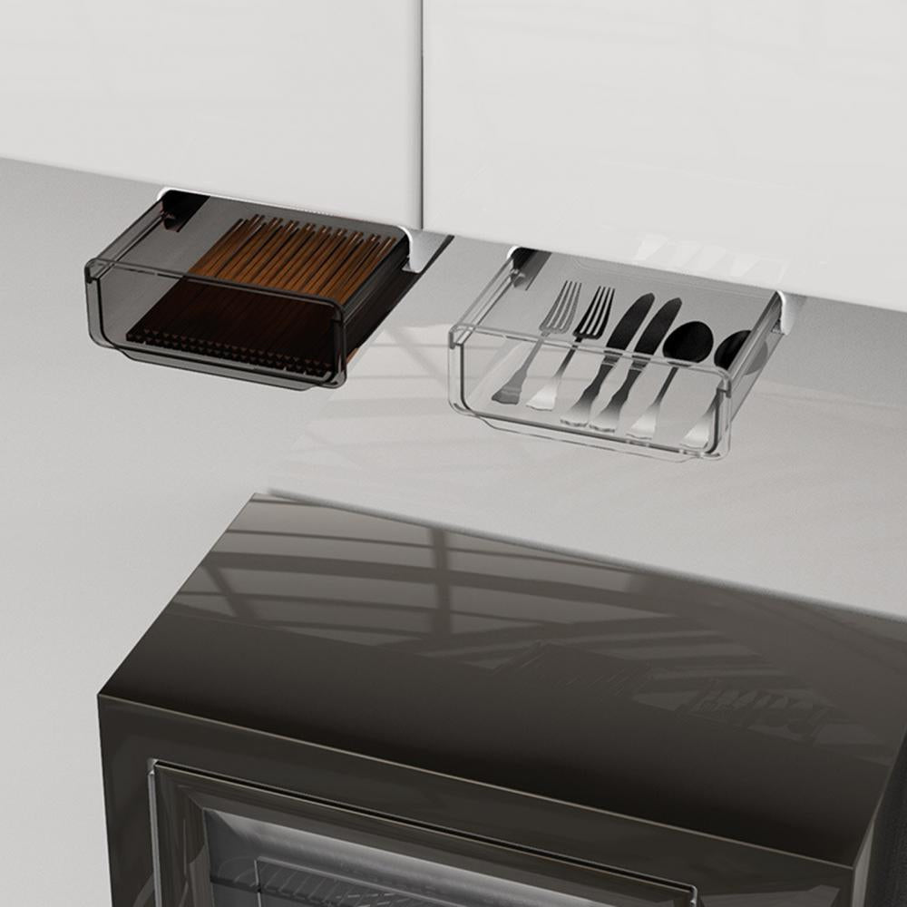 Sikunuo | Office Friendly Self-Adhesive Hidden Transparent Drawer