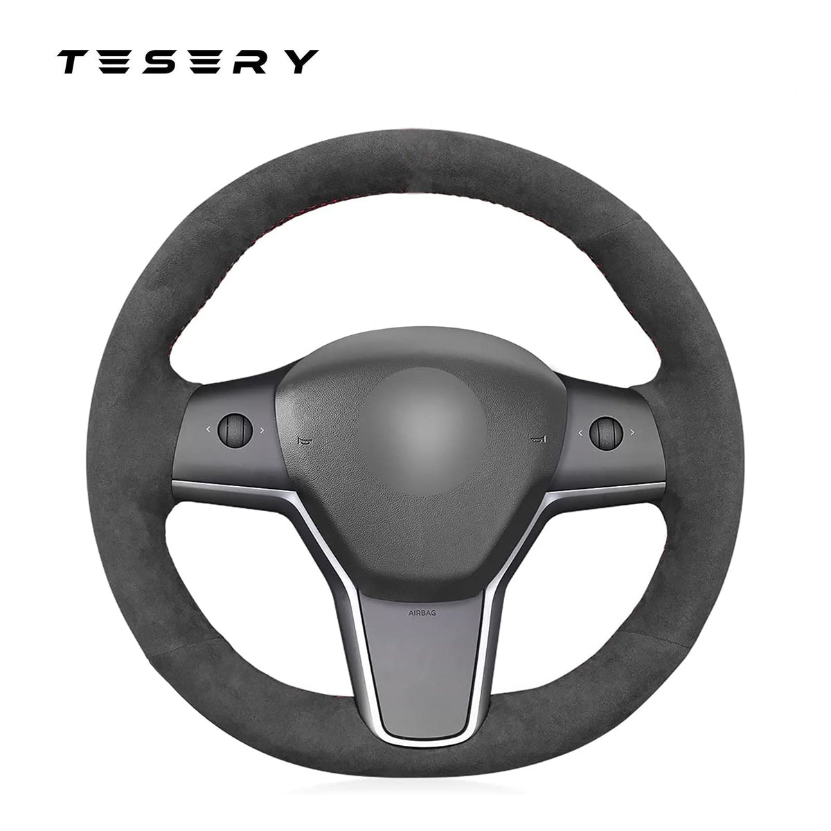 Sikunuo Alcantara Steering Wheel Cover for Model 3 / Y