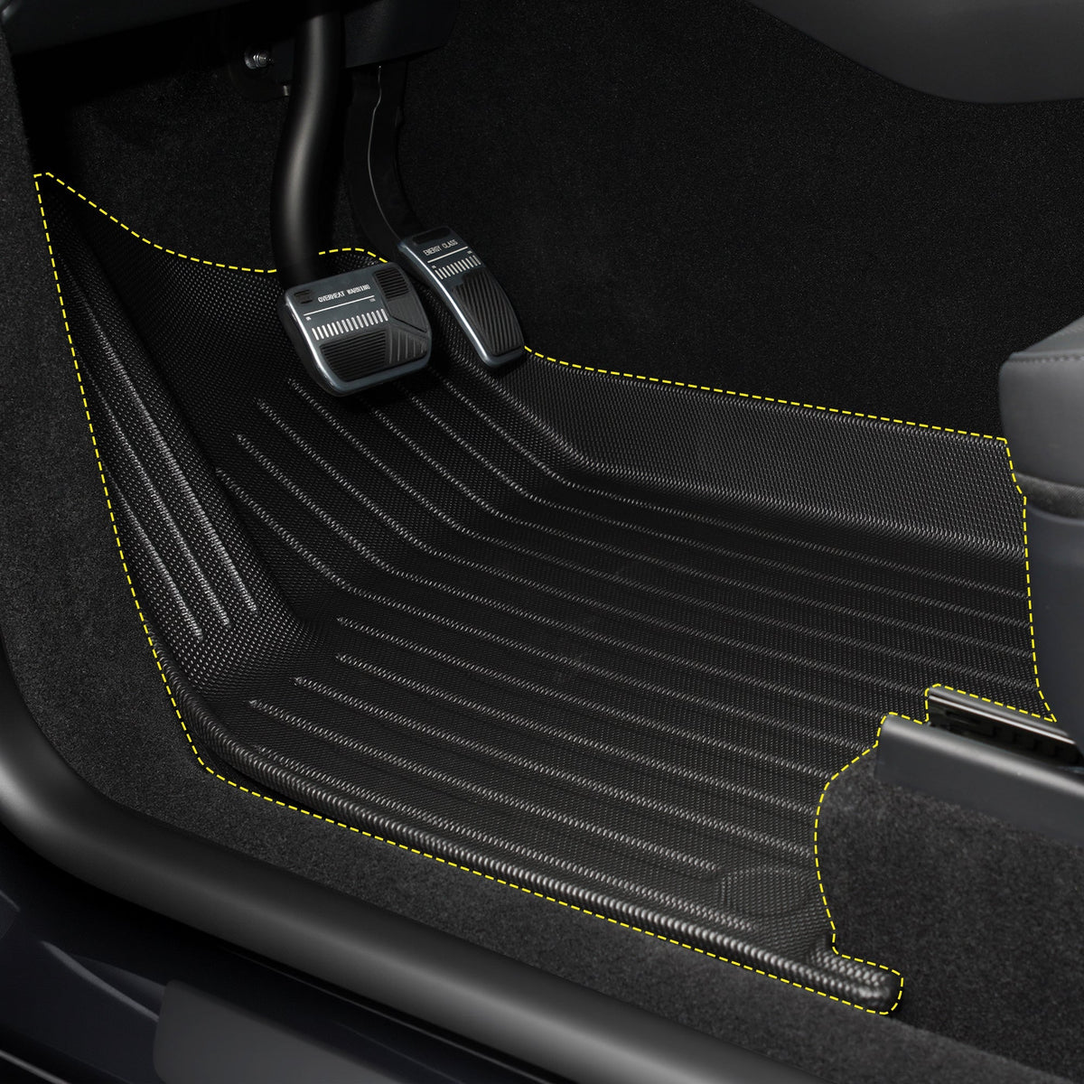 Sikunuo All Weather 3D TPE Floor Mats for Model Y Standard (LHD)