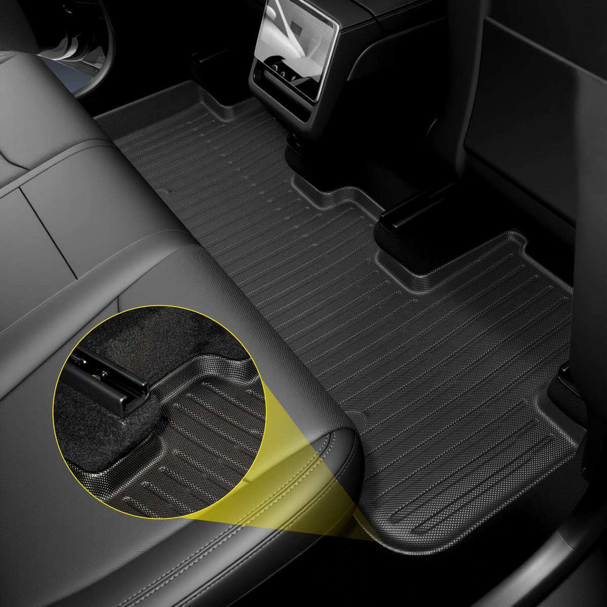 Sikunuo All Weather 3D TPE Floor Mats for Model Y Standard (LHD)