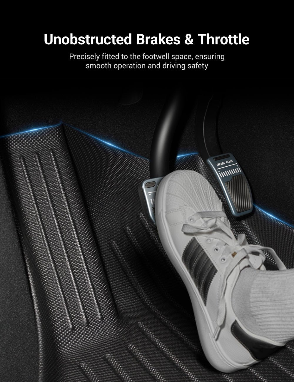 Sikunuo All Weather 3D TPE Floor Mats for Model Y Standard (LHD)
