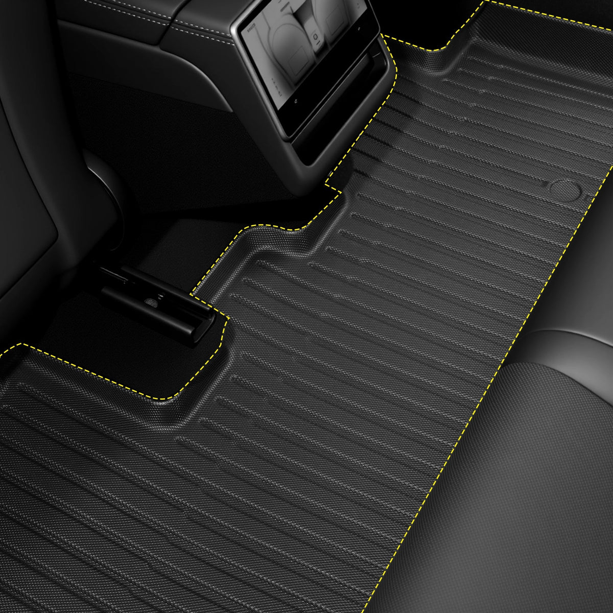 Sikunuo All Weather 3D TPE Floor Mats for Model Y Standard (LHD)