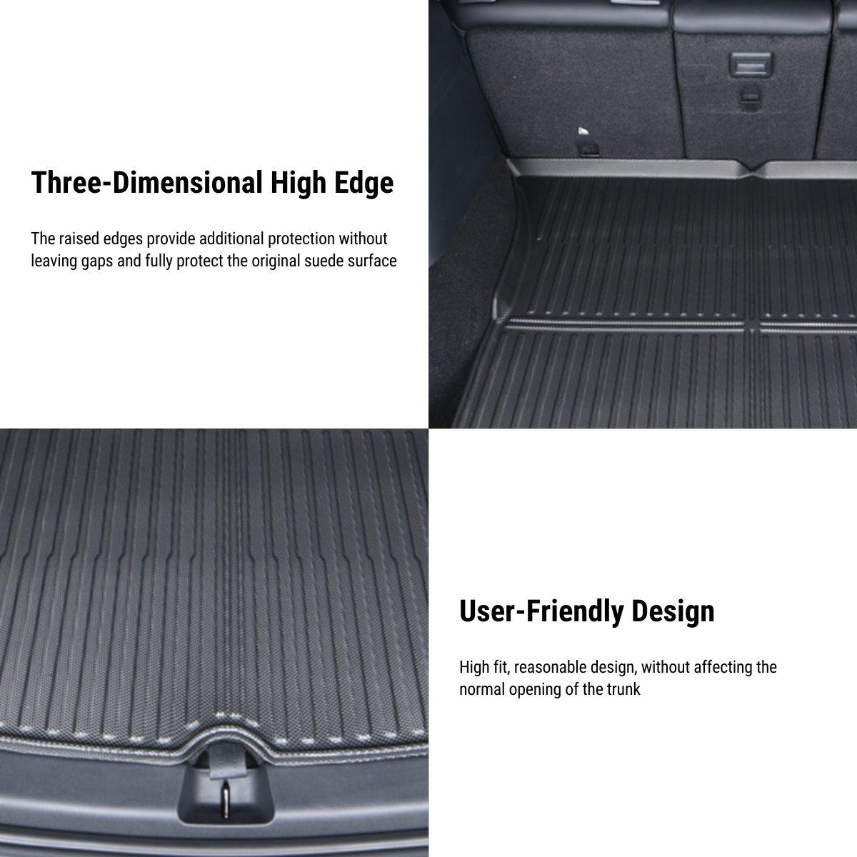 All Weather Front And Rear TPE Trunk Mat for Model Y | Sikunuo