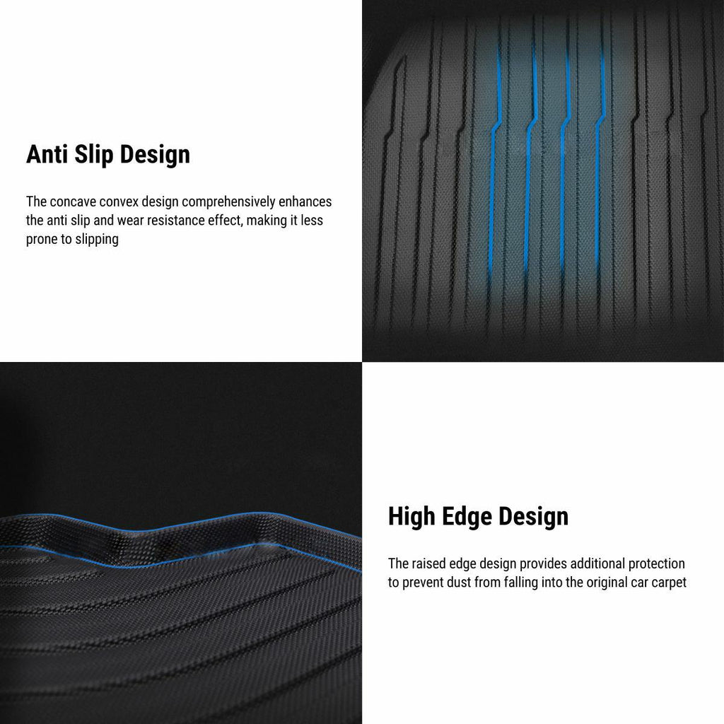 All Weather TPE Floor Mats for Tesla Model Y 7 Seats