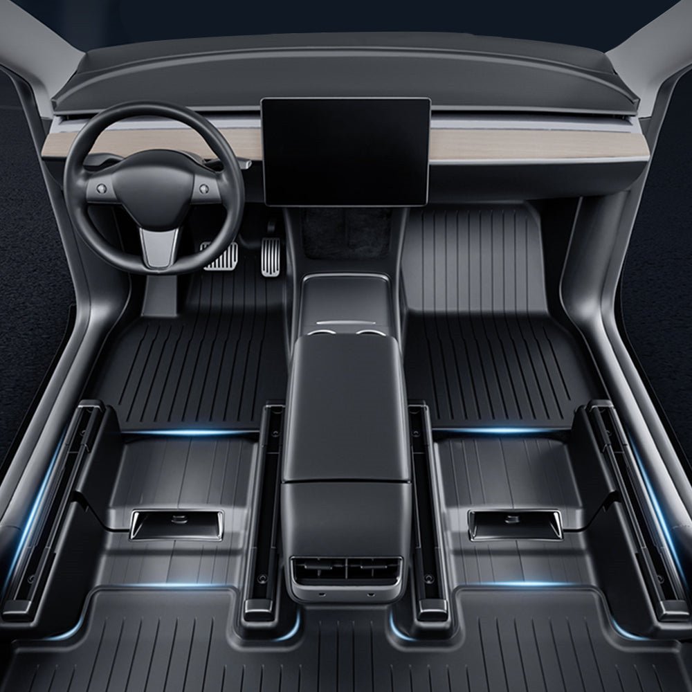 All-Weather TPE Floor Mats for Tesla Model Y Standard (LHD)