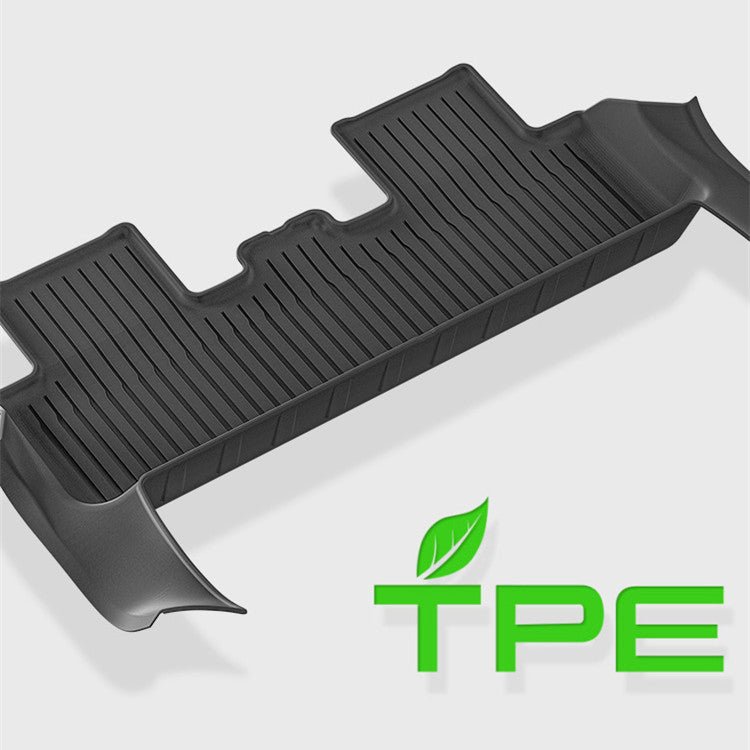All Weather TPE Floor Mats with Door Sill Protector for Model 3 Highland