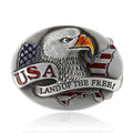 American Bald Eagle USA Flag Belt Buckle