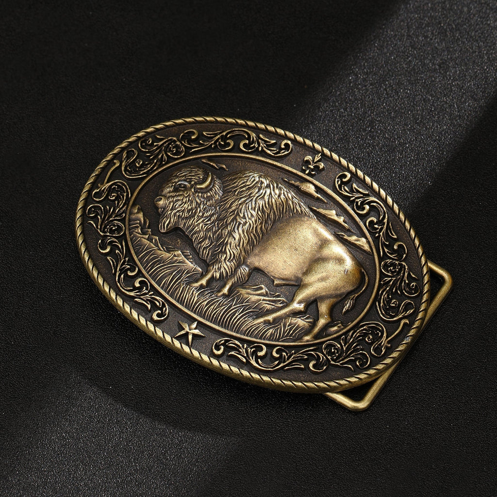 American Bison Buffalo Retro Wild Belt Buckle