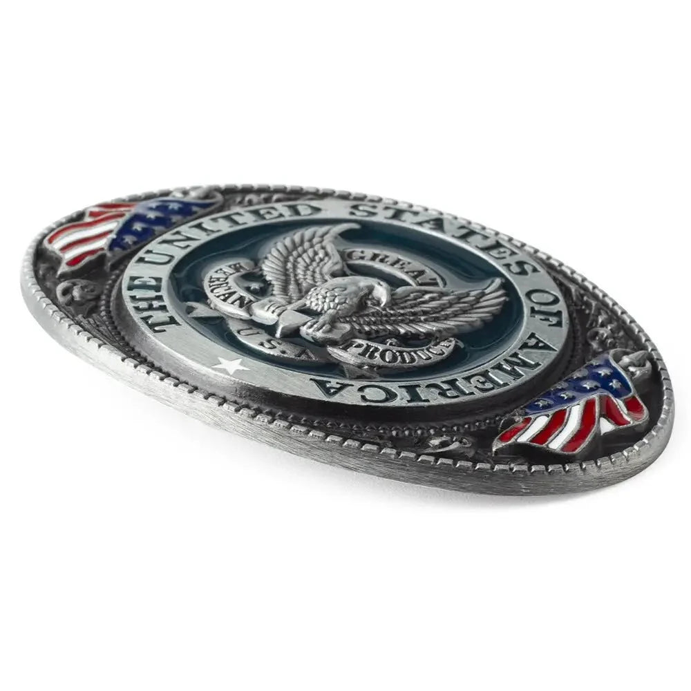 American Eagle with Flag Belt Buckle