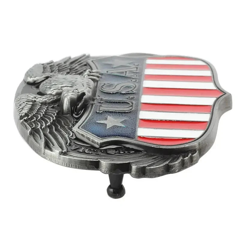 American Flag Bald Eagle Belt Buckle