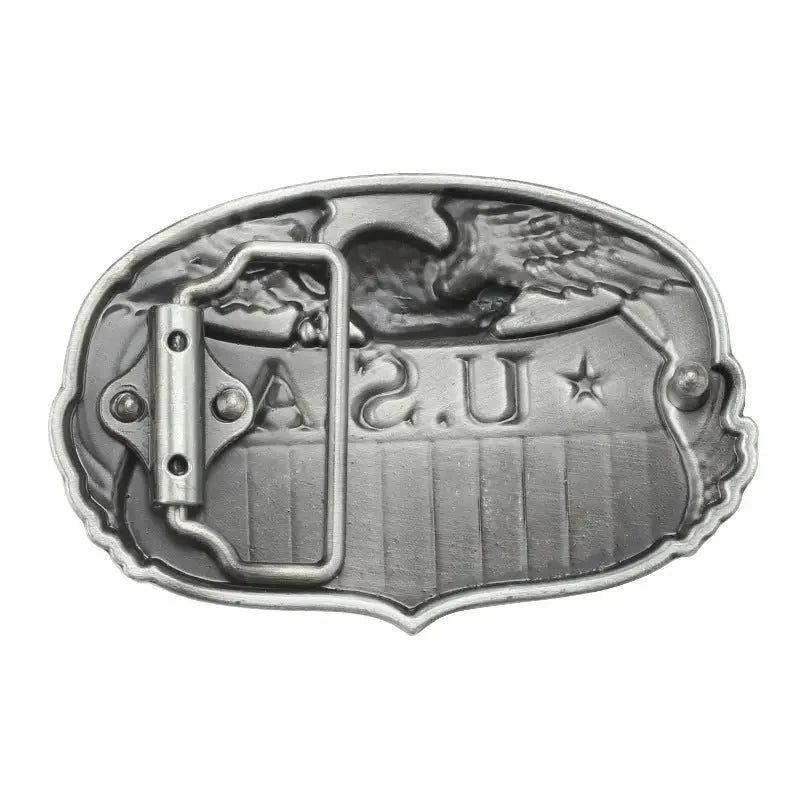 American Flag Bald Eagle Belt Buckle