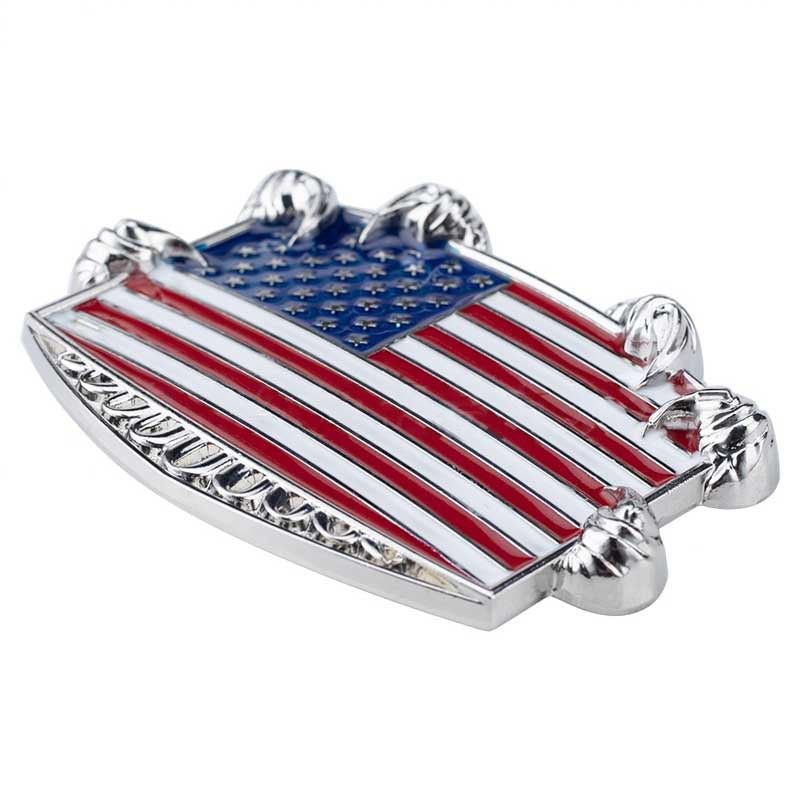 American Flag with Eagle Claw Western Belt Buckle
