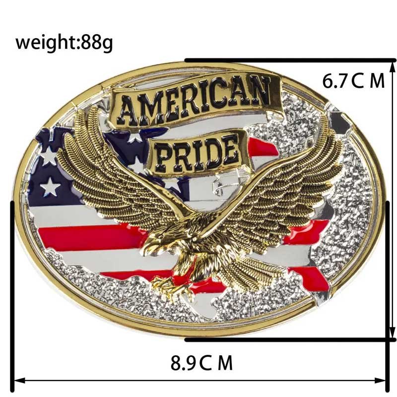 American Pride Eagle Gold Belt Buckle