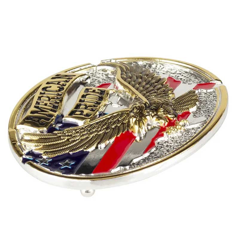 American Pride Eagle Gold Belt Buckle