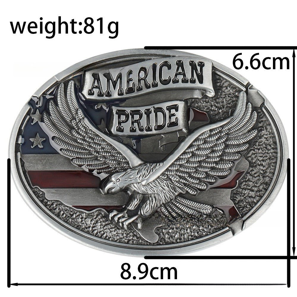American Pride Eagle Gold Belt Buckle