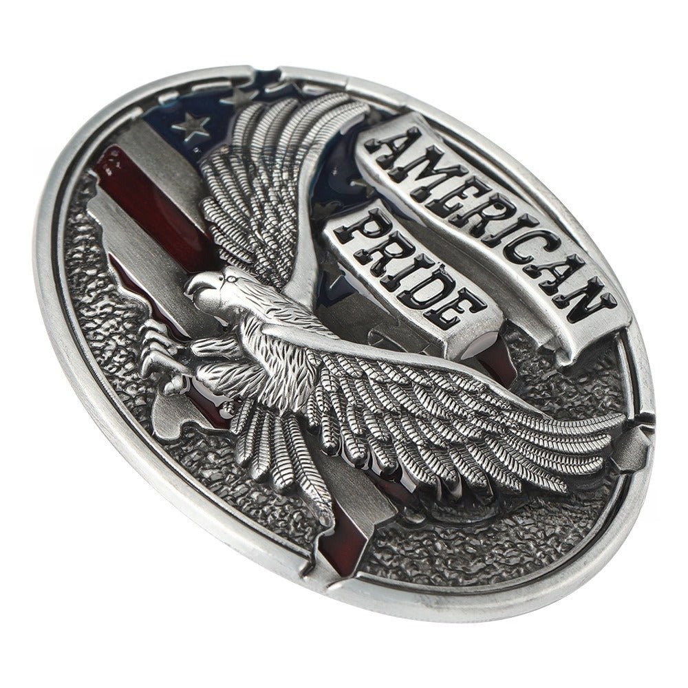 American Pride Eagle Gold Belt Buckle