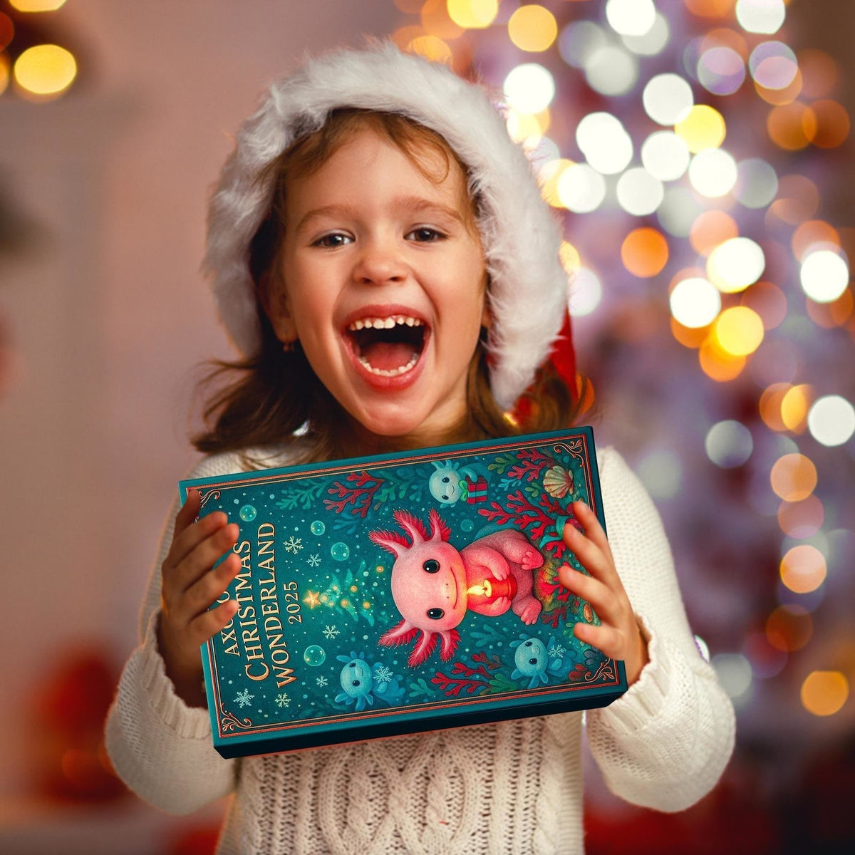 Axolotl Advent Calendar 2026 - 24 Axolotl Christmas Ornaments