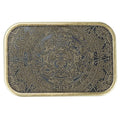 Aztec Solar Calendar Belt Buckle