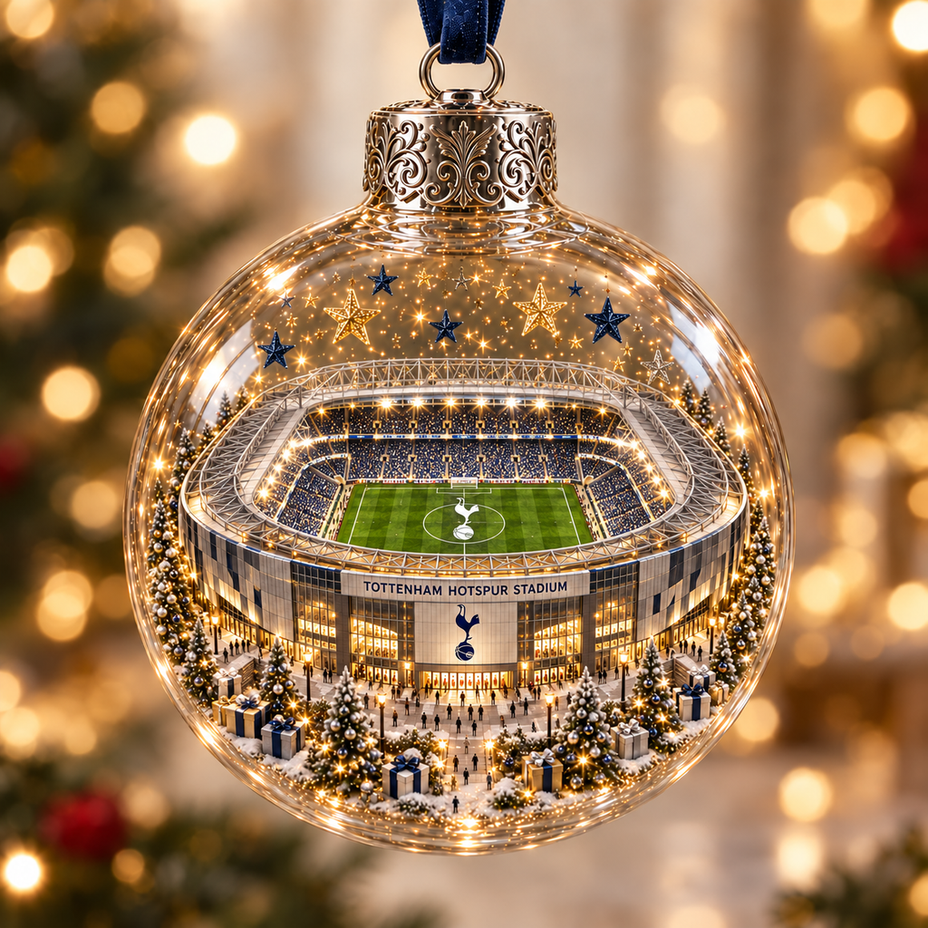 Bring the Stadium Home — Light-Up Football Stadium Christmas Ornament