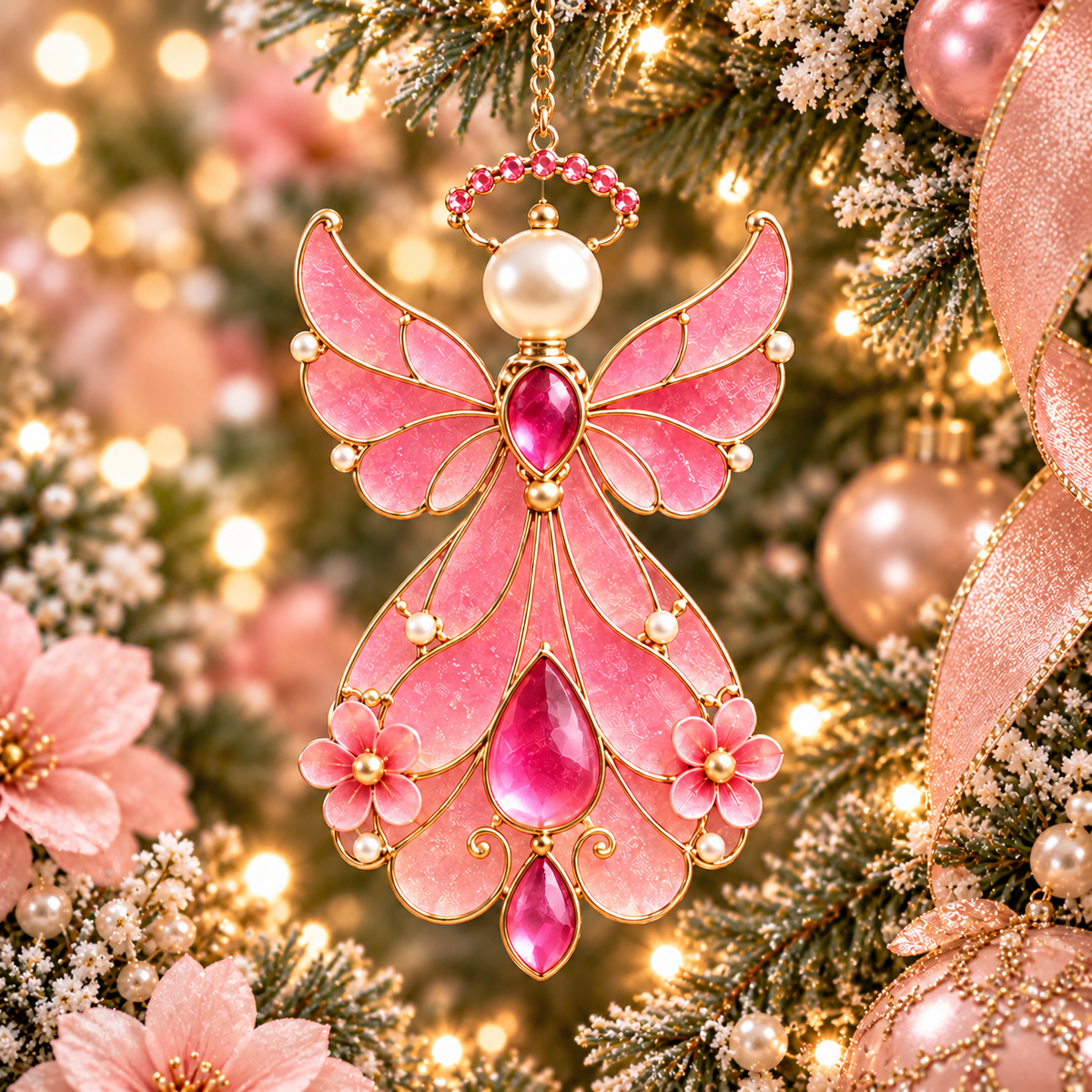 12-Month Birthstone Angel Ornament Collection