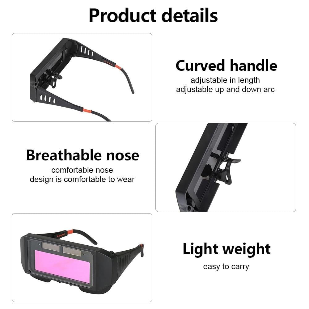 Sikunuo | Auto-dimming welding glasses — safety goggles with solar-powered lenses