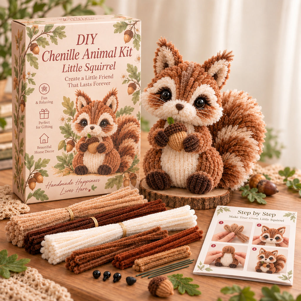 DIY Chenille Animal Kit – 8 Adorable Woodland Friends