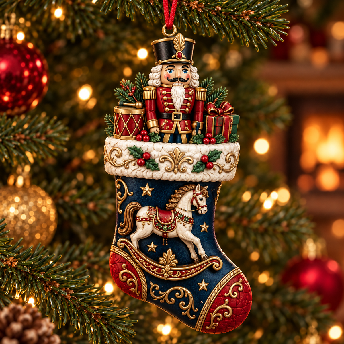 Christmas Storybook Stocking Ornaments