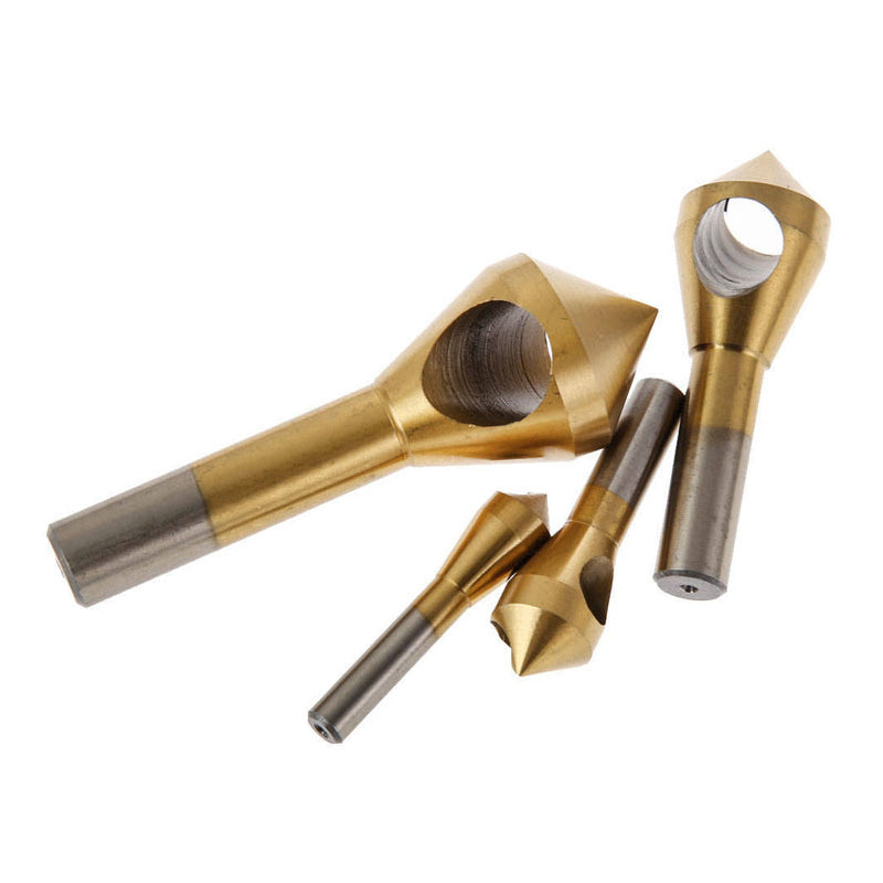 Sikunuo | Titanium Coated Countersink Chamfer Tool（4 PCS）