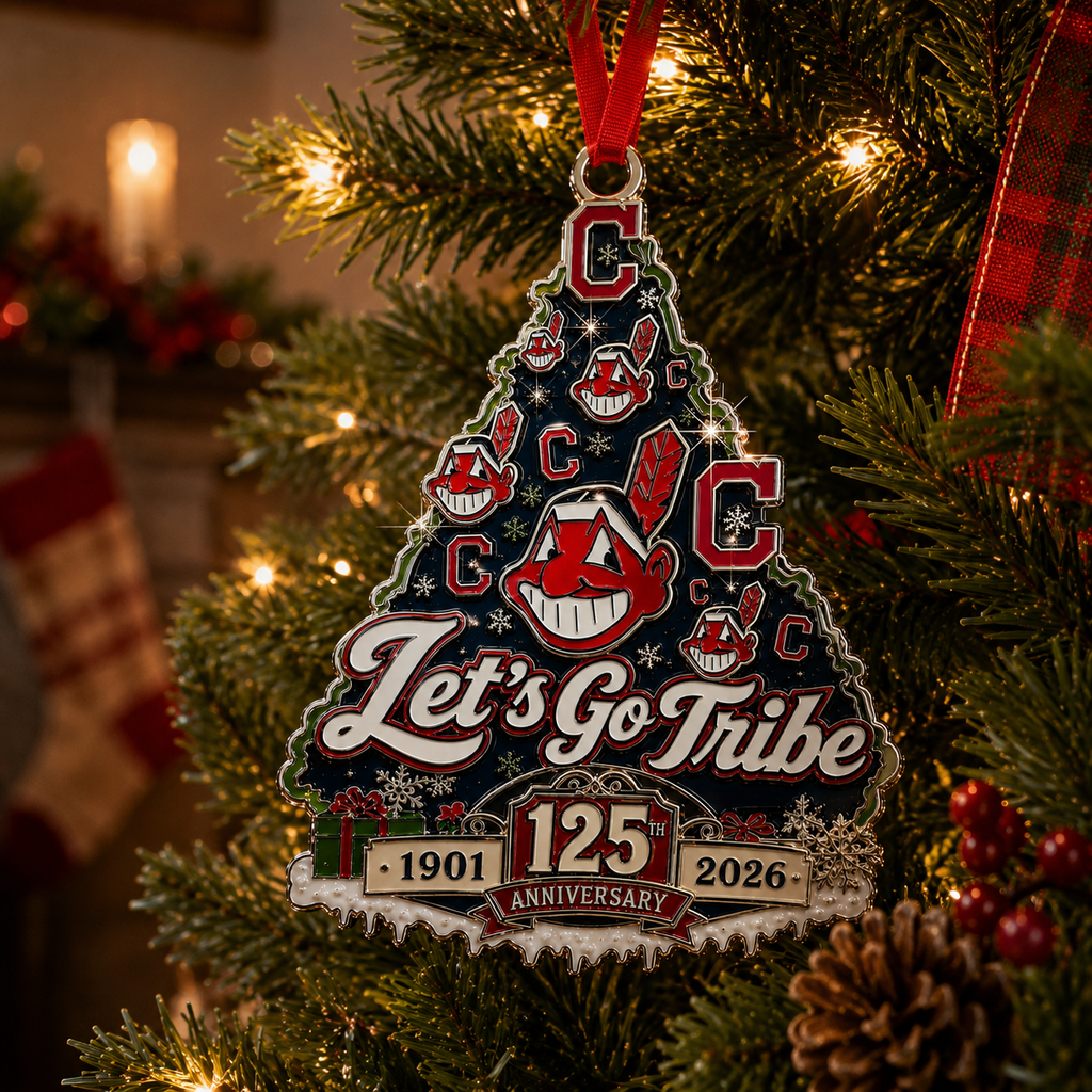 Cleveland Baseball 125th Anniversary Christmas Tree Ornament