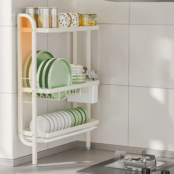 Sikunuo | Shelf Sleek Space-Saving Multi-Tier Kitchen Storage Rack