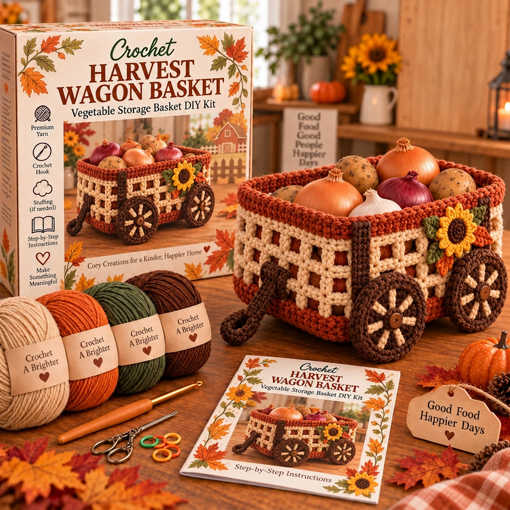 Harvest Basket Crochet DIY Kit