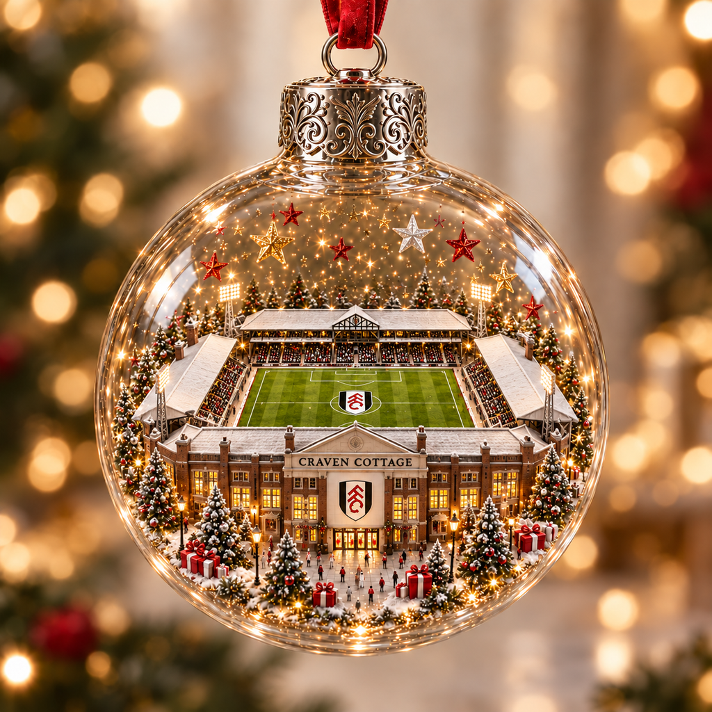 Bring the Stadium Home — Light-Up Football Stadium Christmas Ornament