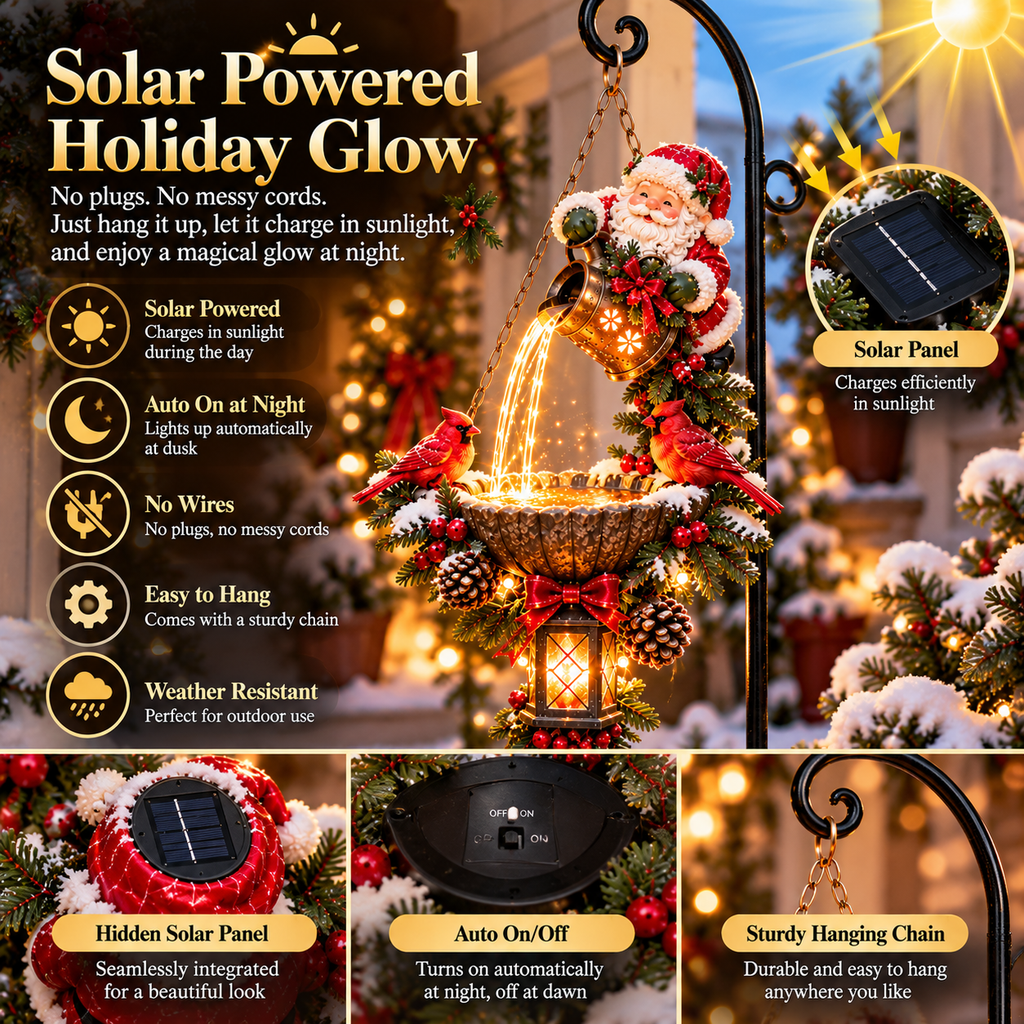 🔥Let Santa Light the Way Home🎄 Christmas Magic Pouring Light Hanging Collection