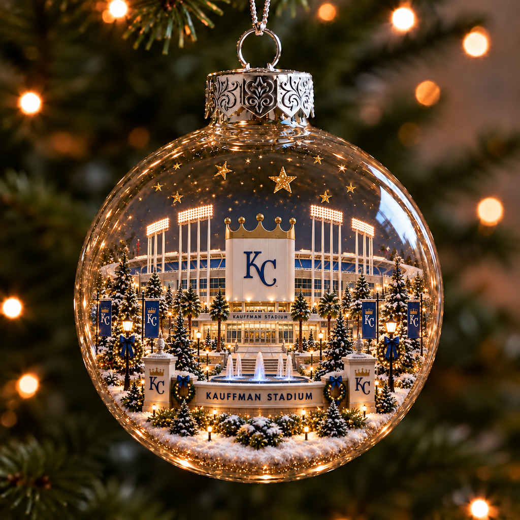 Light-Up Baseball Stadium Christmas Ornament