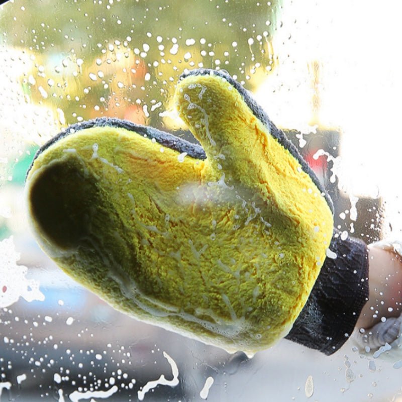 Bear Paw Coral Fleece Cleaning Gloves (2-Pack) | Scratch-Free | Lint-Free | 3 Colors