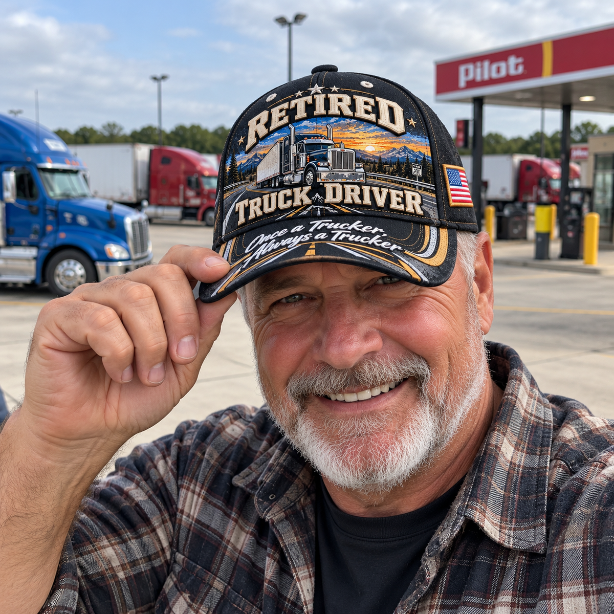 Retired Truck Driver Baseball Cap