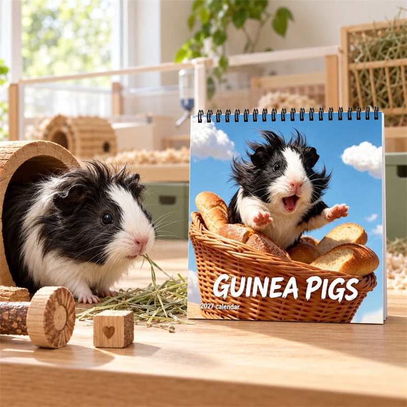 Guinea Pigs 2027 Wall Calendar