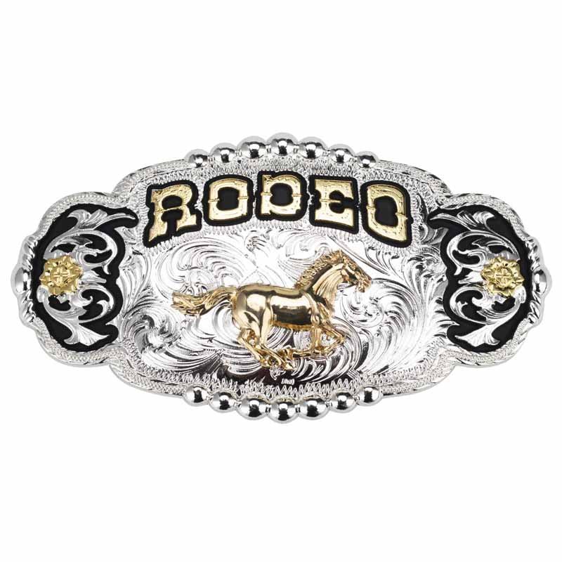 Big Gold Rodeo Cowboy Belt Buckle