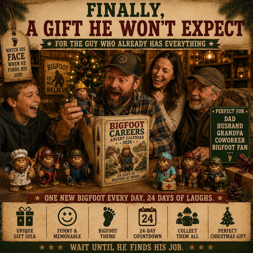 Bigfoot Professions Advent Calendar 2026 - 24 Days of Bigfoot at Work