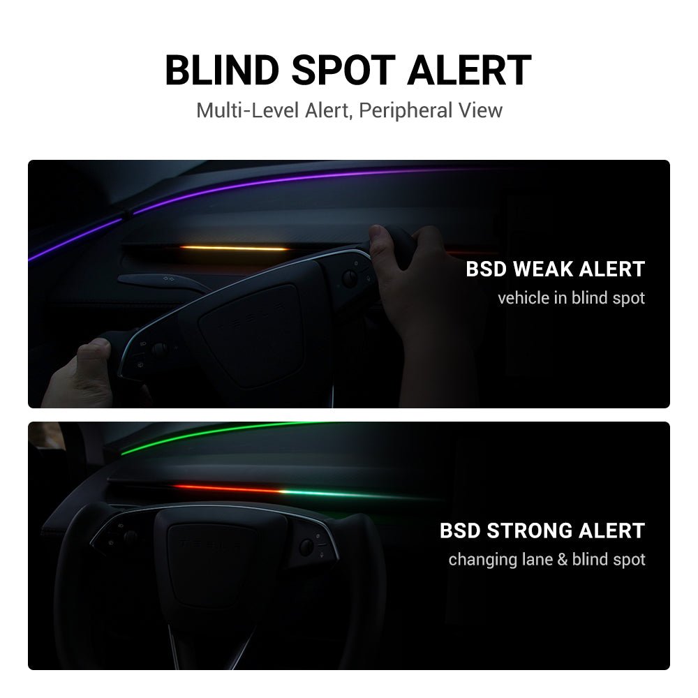 Sikunuo NeuroLight丨Model 3/Y Dashboard RGB Lights with Integrated BSD System