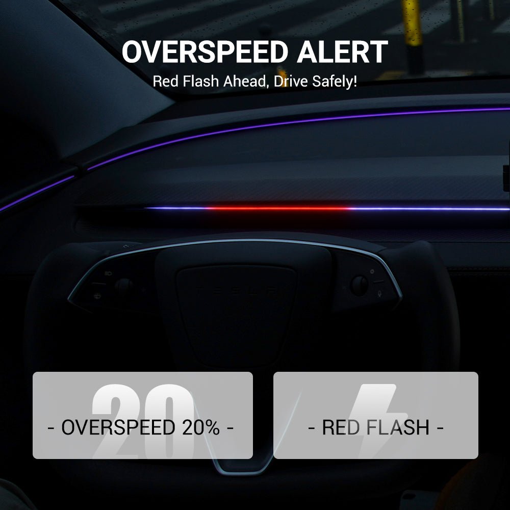 Sikunuo NeuroLight丨Model 3/Y Dashboard RGB Lights with Integrated BSD System