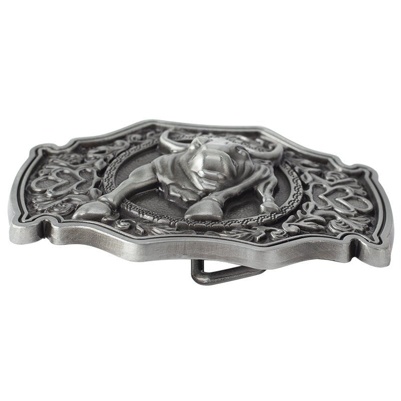 Bull Cowboy Western Belt Buckle
