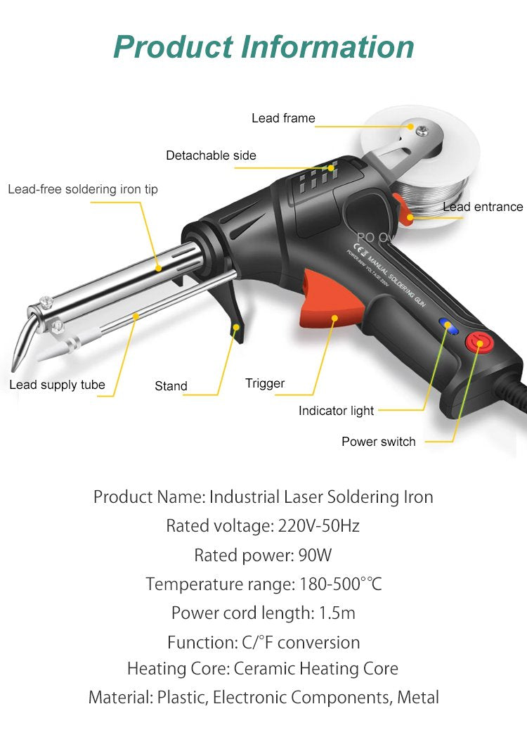 Sikunuo | Electric Welding Tool | Rapid 20s Heat-Up | 2-in-1 Welding & Cutting | Ergonomic Handle
