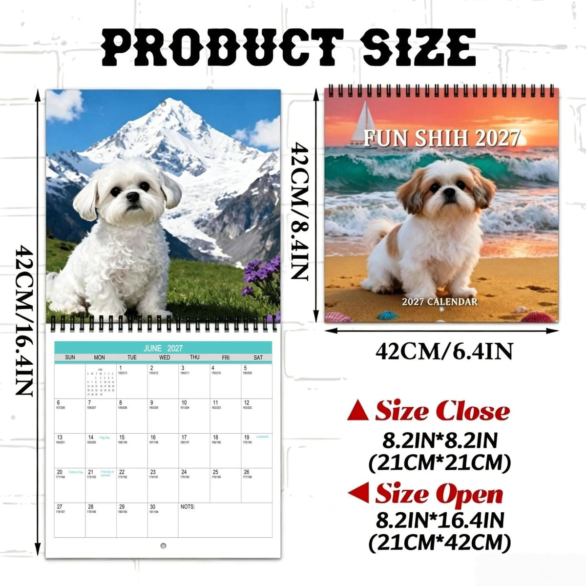 2027 Cute Shih Tzu Calendar