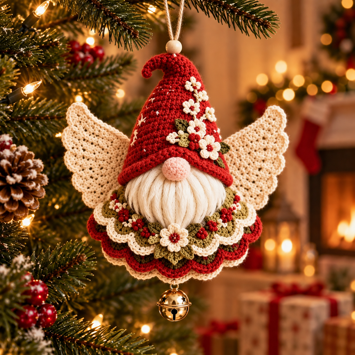 DIY Crochet Christmas Angel Ornament Kit